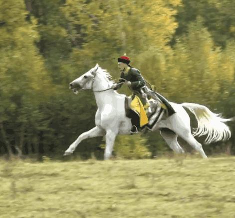 聂远霍建华两版乾隆骑马对比，网友：一个策马奔腾，一个怕闪了腰