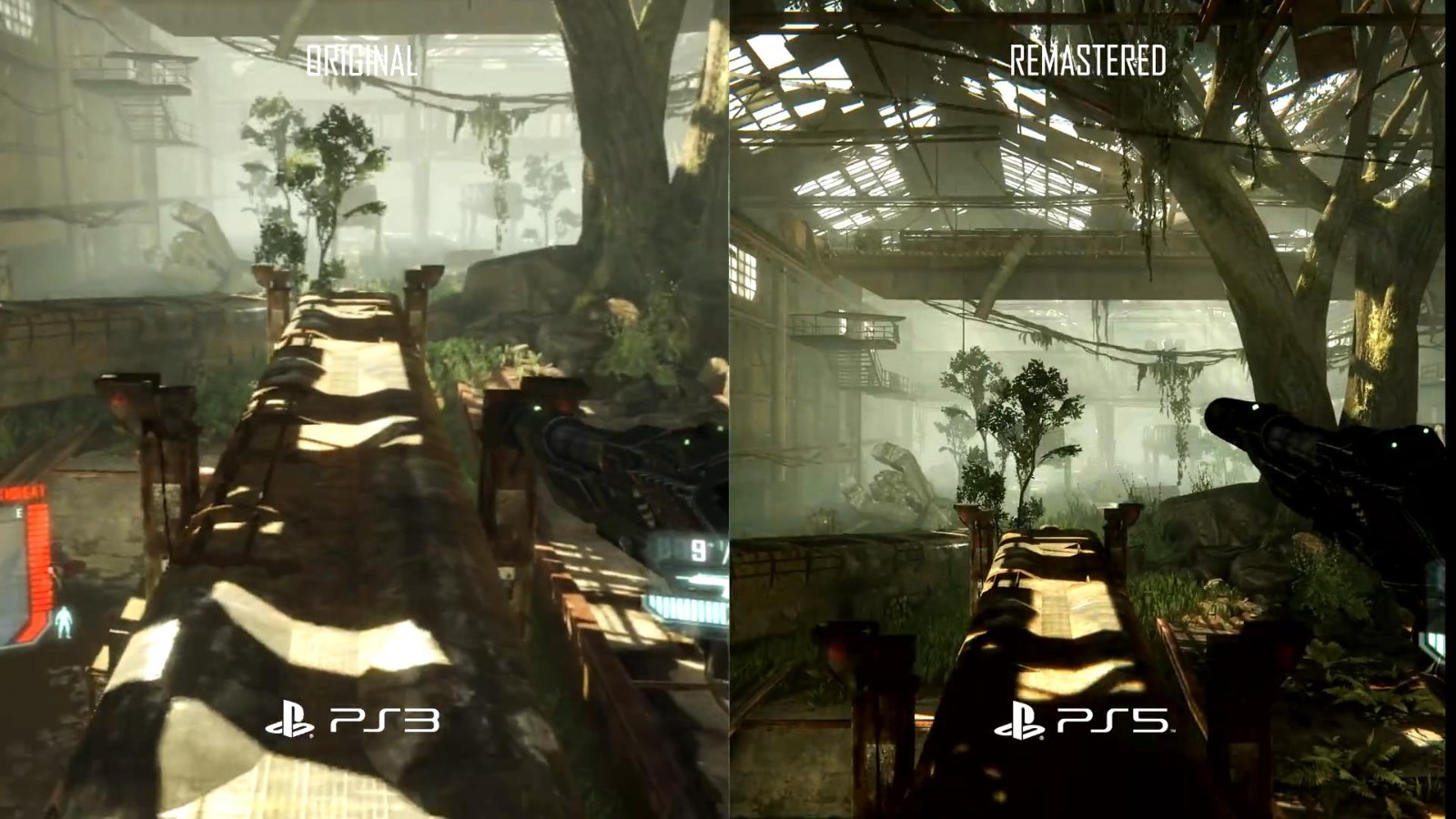 《孤岛危机复刻版三部曲》PS3 Vs.PS5视频 画面大改进