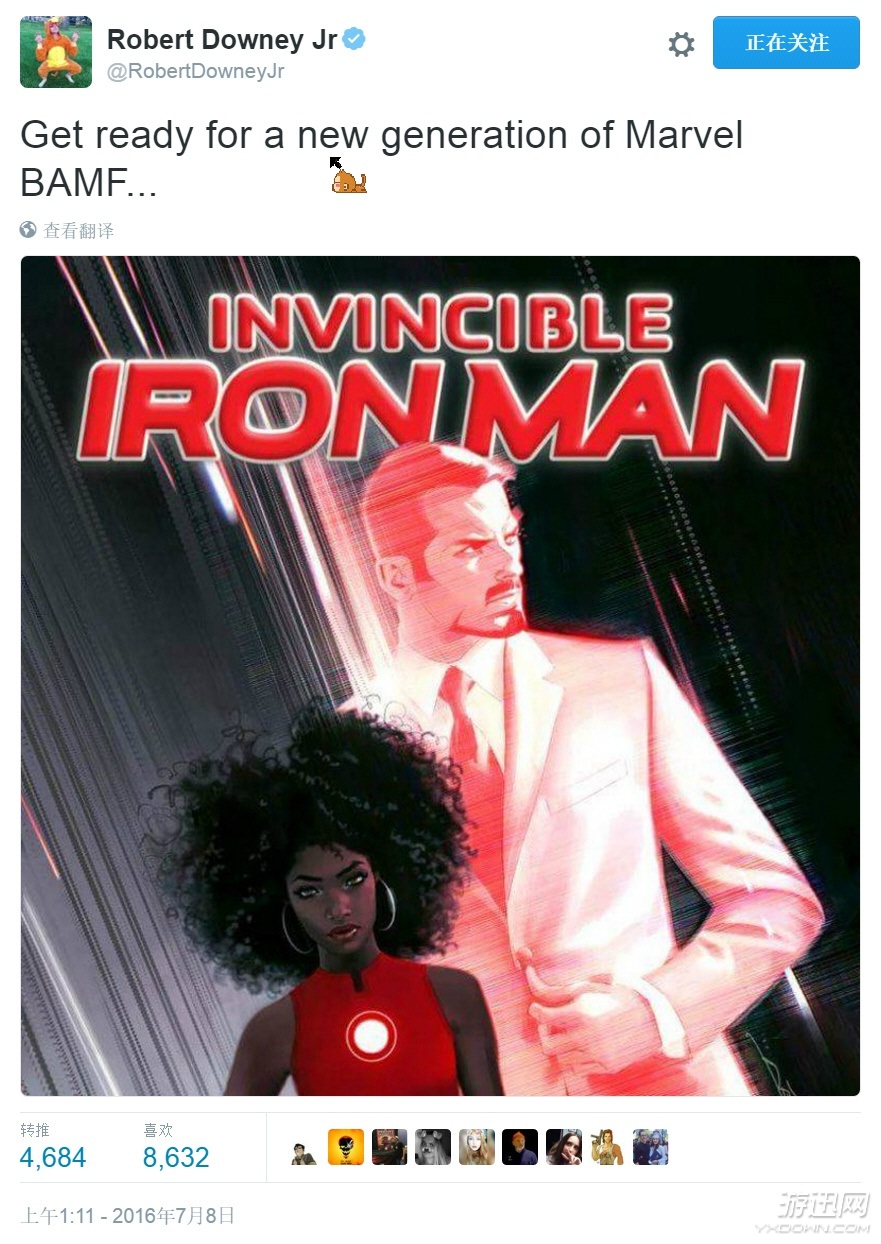 托尼首次回应钢铁侠换人 一语双关直接爆粗口?