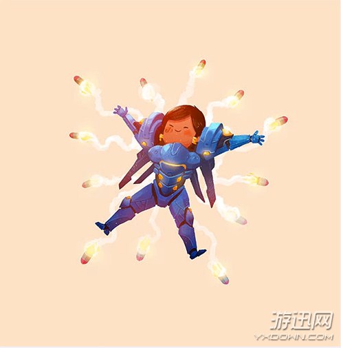 《守望先锋》颇具个性角色同人图欣赏 闪光十分呆萌