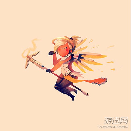 《守望先锋》颇具个性角色同人图欣赏 闪光十分呆萌