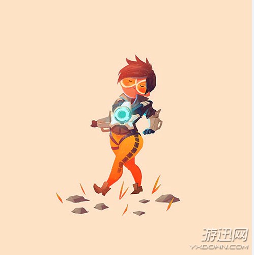 《守望先锋》颇具个性角色同人图欣赏 闪光十分呆萌