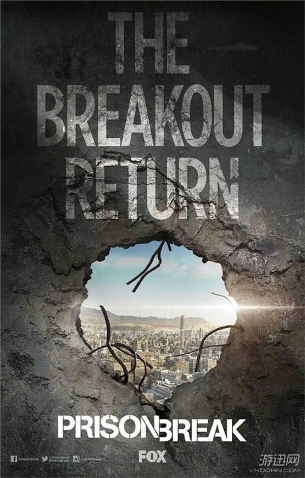 《越狱》重启版新宣传海报 林肯联合昔日伙伴营救迈克尔