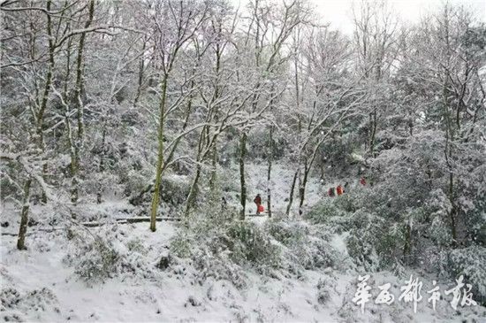 2017年成都第一场雪 下在青城后山啦!
